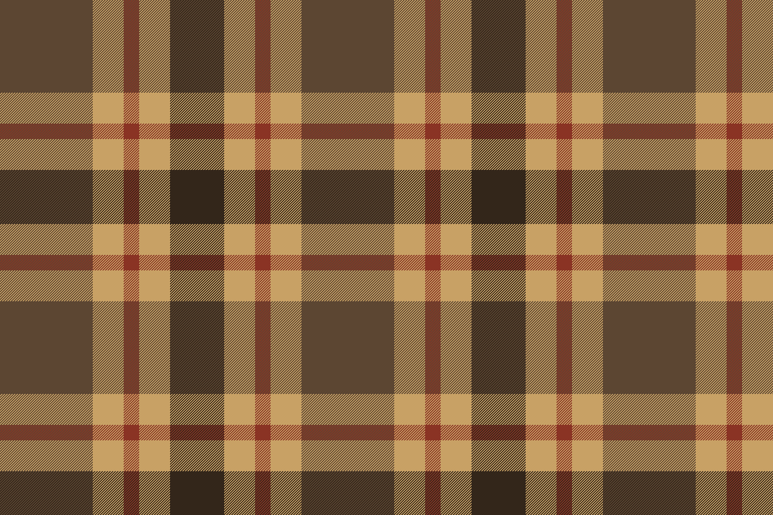 Caring for Wool and Brushed Cotton — tartan illustration