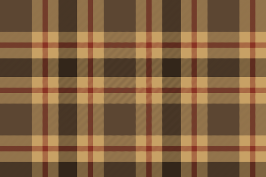 Caring for Wool and Brushed Cotton — tartan illustration
