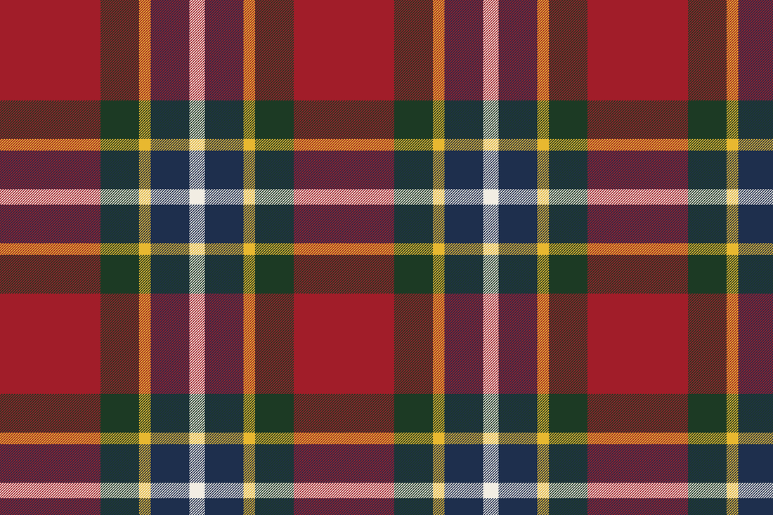 Hosting in Tartan for the Holidays — tartan illustration
