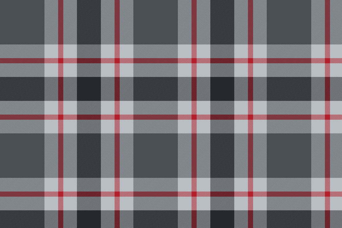 Pairing Tartan with Solid Colours — tartan illustration